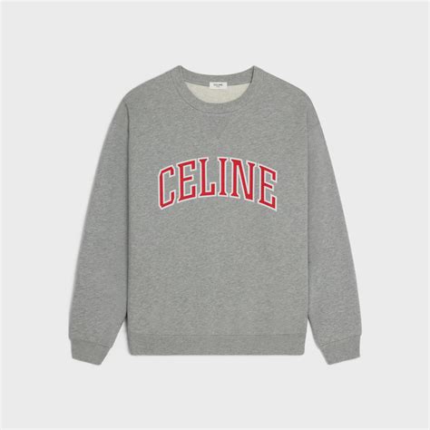celine loose sweatshirt in cotton fleece